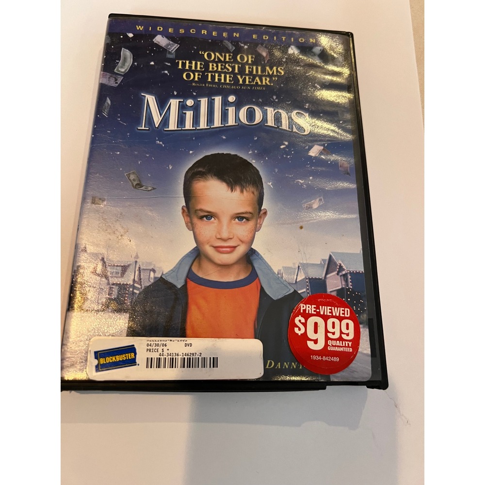 Millions DVD‎ 2005 Widescreen Edition Danny Boyle Blockbuster Case Family Comedy